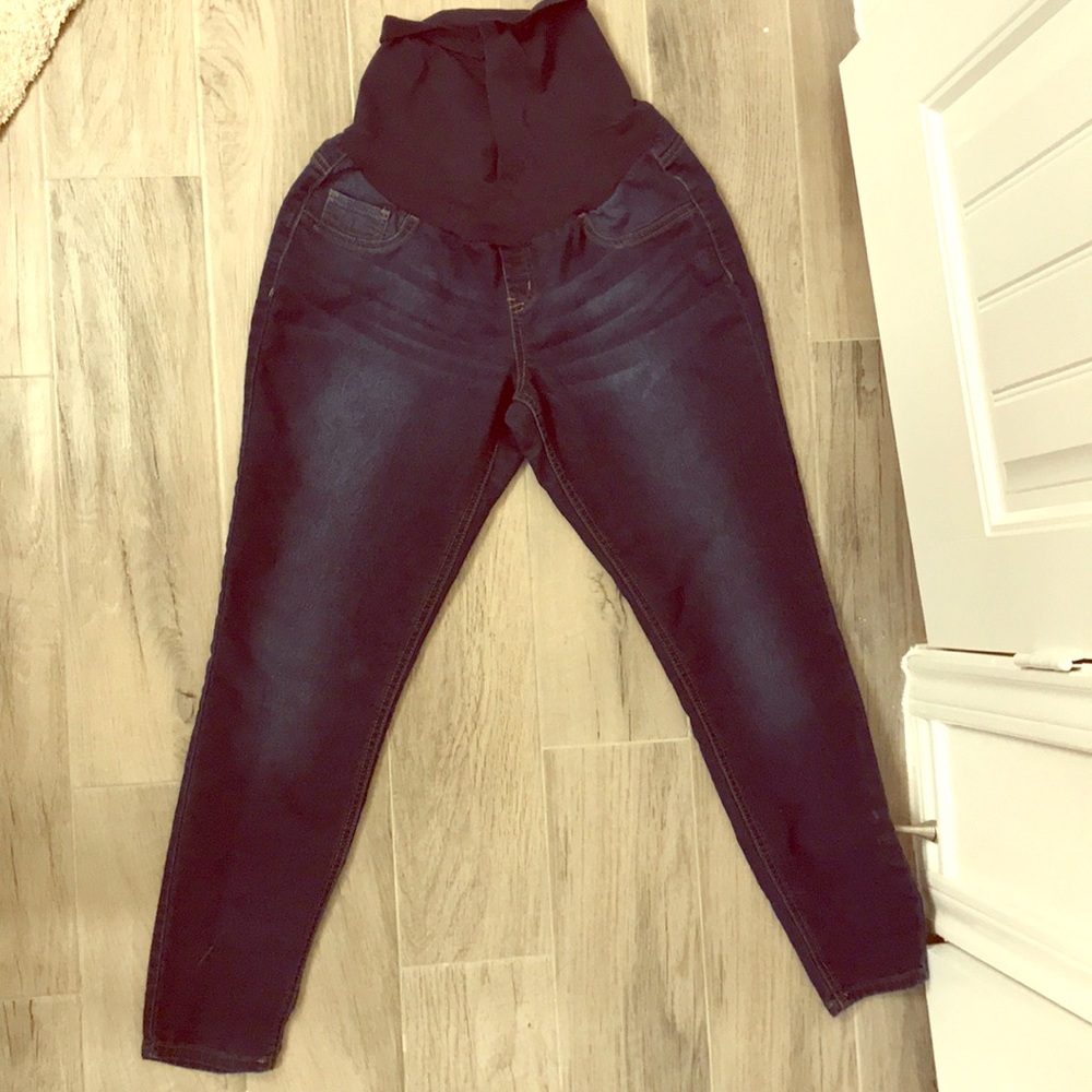 Indigo Blue Maternity Skinny Jeans